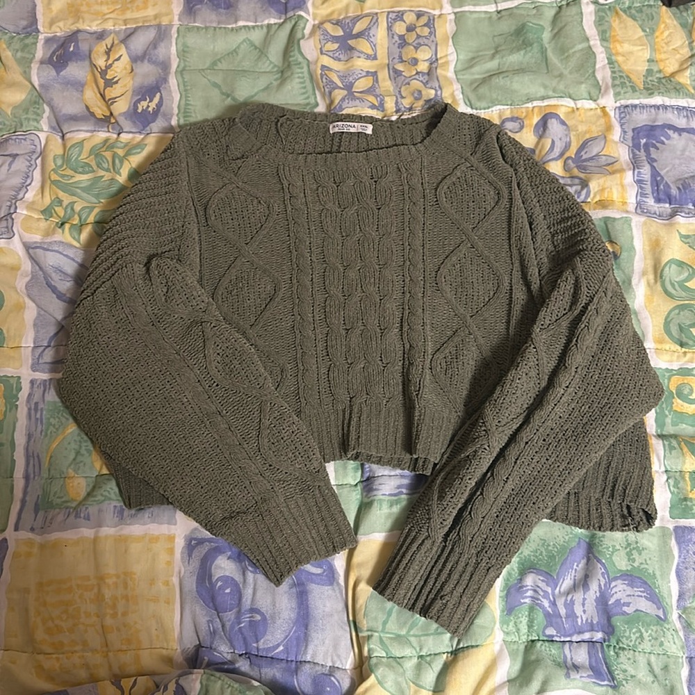 Arizona Jean CO green cropped sweater xxxl